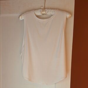 Lululemon Athletica white Muscle Tee Tank Top
